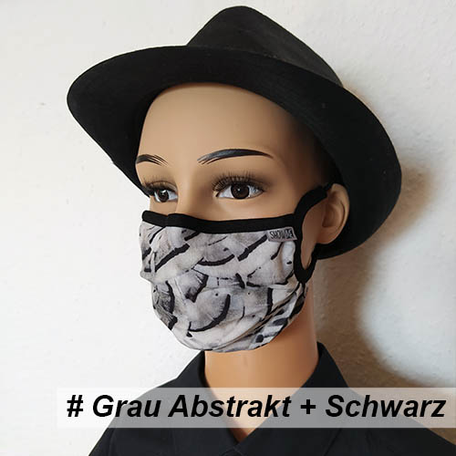 Grau Abstrakt + Schwarz